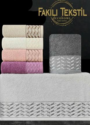 Махровое полотенце для лица 50*90см серый, розовый, белый