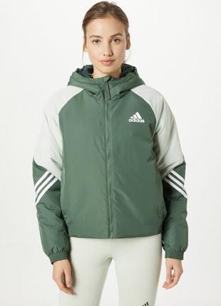 Куртка з капюшоном back to sport adidas1 фото