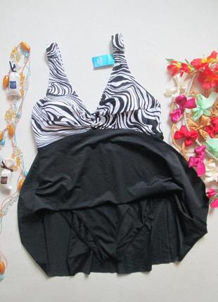 Шикарный слитный купальник платье батал holiday shop 🌺🌹🌺5 фото