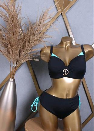 Жіночий купальник роздільний купальник шикарний купальник батал купальник на пишні форми