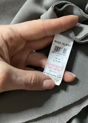 Подовжена куртка косуха під замш плащ під замш великого розміру river island, xxxl 54-56р3 фото