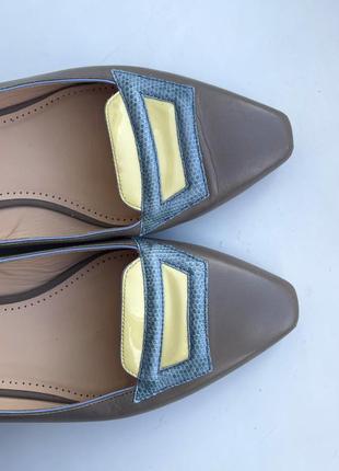 Шкіряні туфлі мокасіни bally 41 р. оригінал преміум люкс в стилі prada лофери10 фото