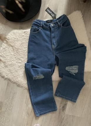 Boohoo джинси нові жіночі, мом, кльошні, плацо