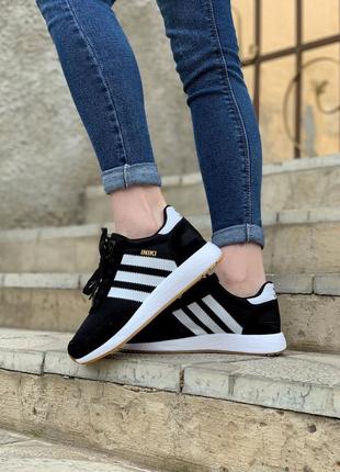 Кроссовки adidas iniki black кросівки1 фото