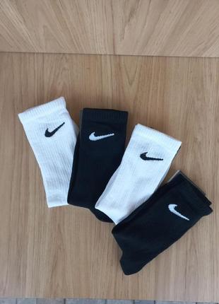 Носки найк высокие <unk> классические носки nike белые, черные и серые2 фото