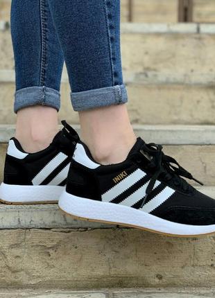 Кроссовки adidas iniki black кросівки9 фото