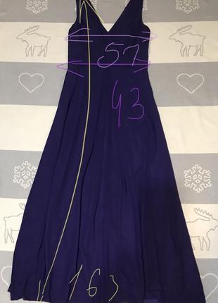 Сукня фіолетова довга l заміри на фото високий зріст2 фото