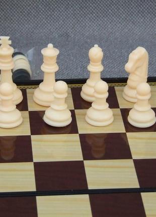 Магнитные шахматы 3 в 1/шашки/нарды/арт.3308/дорожние/компактные6 фото