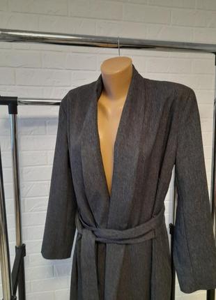 Довге пальто на запах, плащ на запах, плаття пальто, вуличне плаття elvi hayley hasselhoff5 фото