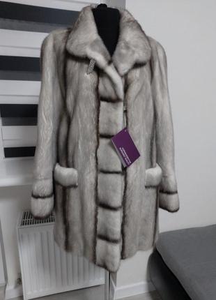 Норкова шуба шубка норка норочка голуба цільна kopenhagen