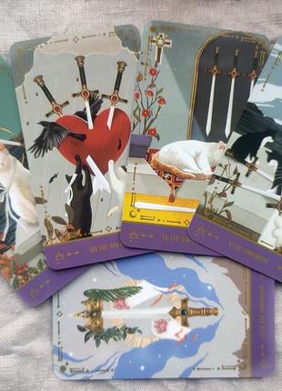 Гадальные карты таро котов muse cat tarot таро с котиками котами колода карт7 фото