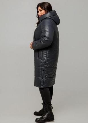 Зимнее пальто, большие размеры, кольора3 фото