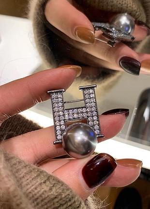 Брошка в стилі hermes