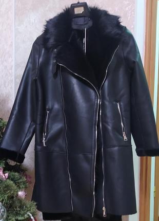 Кожаное пальто