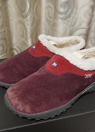 Якісні стильні шкіряні брендові капці merrell