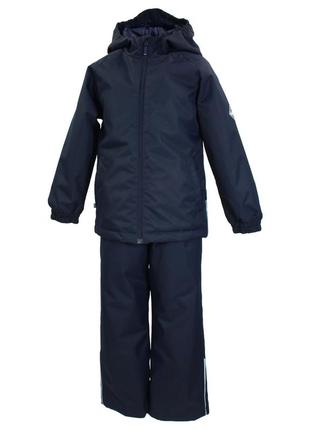 Комплект демисезоный для мальчиков (куртка + брюки) мембранный huppa rex темно-синий 45080014-90186