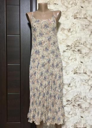 Безумно лёгкое платье плиссе в пастельных тонах,marks & spenser