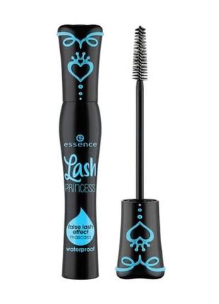 Туш для вій essence lash princess false lash effect mascara waterproof водостійка, black, 12 мл