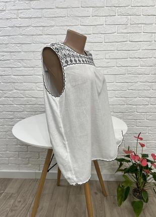 Блузка блуза натуральная ткань коттон р 52(18)3 фото