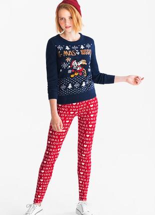 Стильний різдвяний светр з міккі, створений в німеччині, розмір s - 158-164