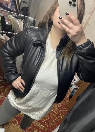 Женская куртка из кож зама6 фото