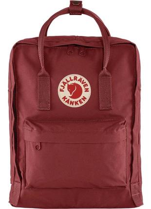 Оригінальний рюкзак, сумка fjallraven kanken classic unisex backpack ox red портфель1 фото