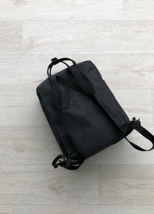 Оригинальный рюкзак, сумка fjallraven kanken classic unisex backpack black портфель4 фото