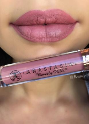 Жидкая матовая помада anastasia beverly hills praline liquid lipstick.