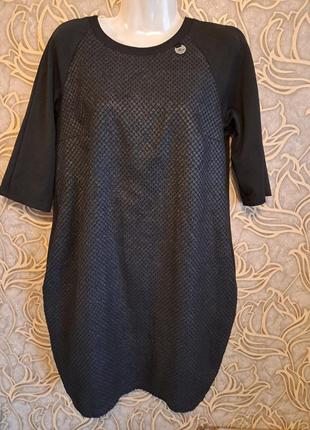 (1237) Чорне плаття roco бочечка з кишенями/розмір 40