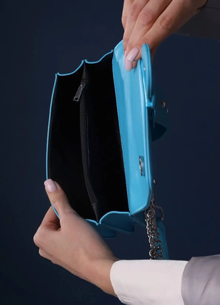 Сумка клатч жіноча блакитна код 7-86555 фото