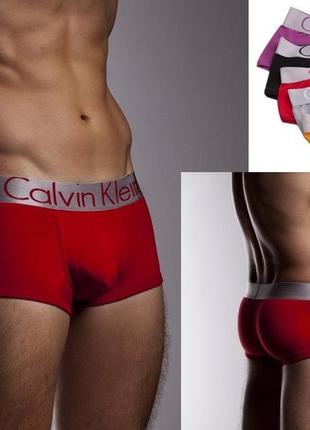 Мужские боксеры/трусы calvin klein серия steel - 1 шт.4 фото