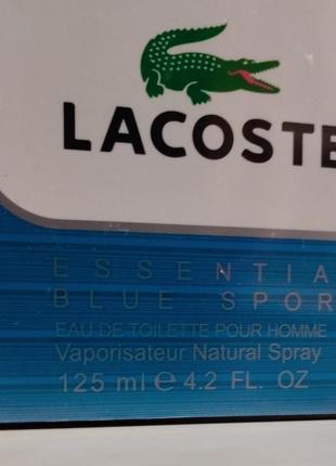 Lacoste essential sport чоловіча парфумована вода лакоста спорт3 фото