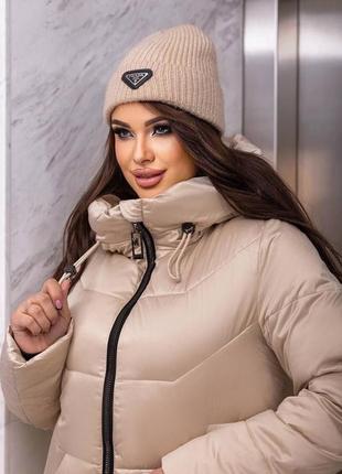 Жіноча зимова куртка,женская зимняя куртка,жіноче зимове довге тепле пальто,женское длинное тёплое пальто,пуховик ,яркое ,яркая4 фото