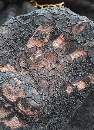 (1239)черное ажурное платье  jeanne d'arc с потайной молнией /размер  407 фото