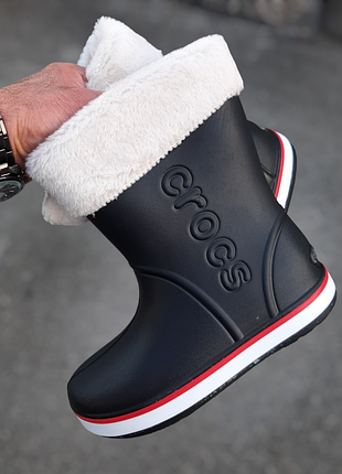 Сапоги женские в стиле crocs/ сапоги ботинки дутики резиновые сапоги
