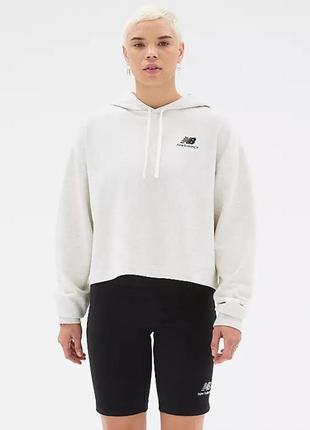 Оригінальна жіноче худі new balance «french terry crop hoodie»