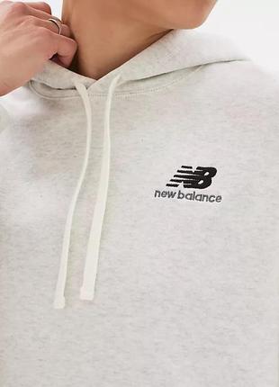 Оригінальна жіноче худі new balance «french terry crop hoodie»5 фото