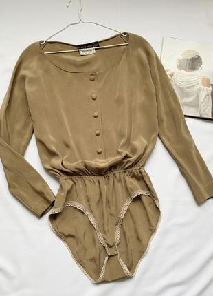 Боди, блузка, рубашка, шелковое, шелковая, шелк, оригинал, donna karan1 фото