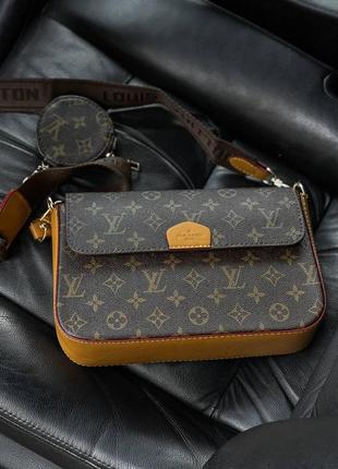 Сумка louis vuitton multi pochette brown v26 фото