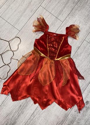 Карнавальна сукня новорічне плаття на дівчинку 3/4 роки