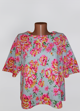 💙💙💙стильная, женская футболка, блузка в цветочный принт new look💙💙💙