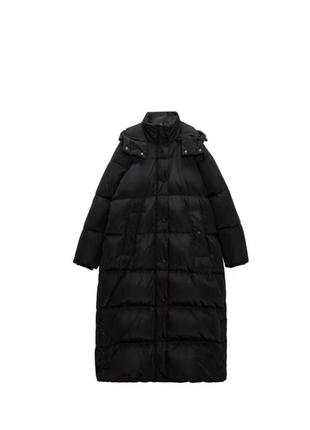 Длинный пуховик zara.