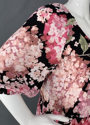 Вискозное платье в цветочный принт гортензий от h&amp;m8 фото