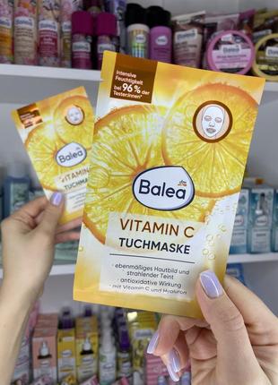 Листовая маска для лица с витамином с tuchmaske vitamin c1 фото