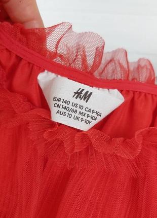 Невероятное праздничное платье от h&amp;m на 9-10 лет, 134-140 см.3 фото