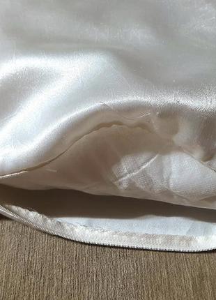 Декоративна подушка  з наволочкою  із атласної тканини5 фото