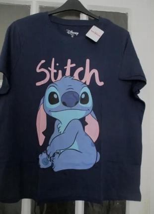 Яркая стильная футболка с принтом stitch, стиль3 фото