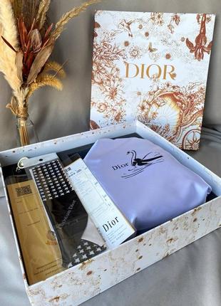 Dior lady шкіряна сумочка набір подарунковий6 фото