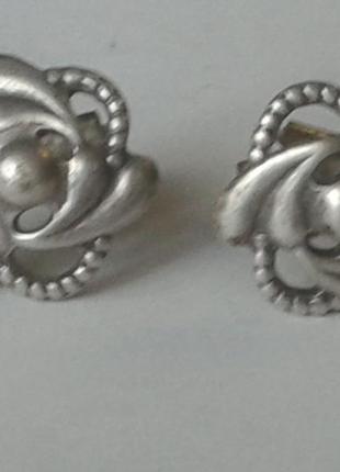 Серьги пусеты бижутерия ссср
