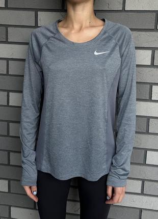 Nike running dri-fit лонгслів жіноча кофта спортивна1 фото